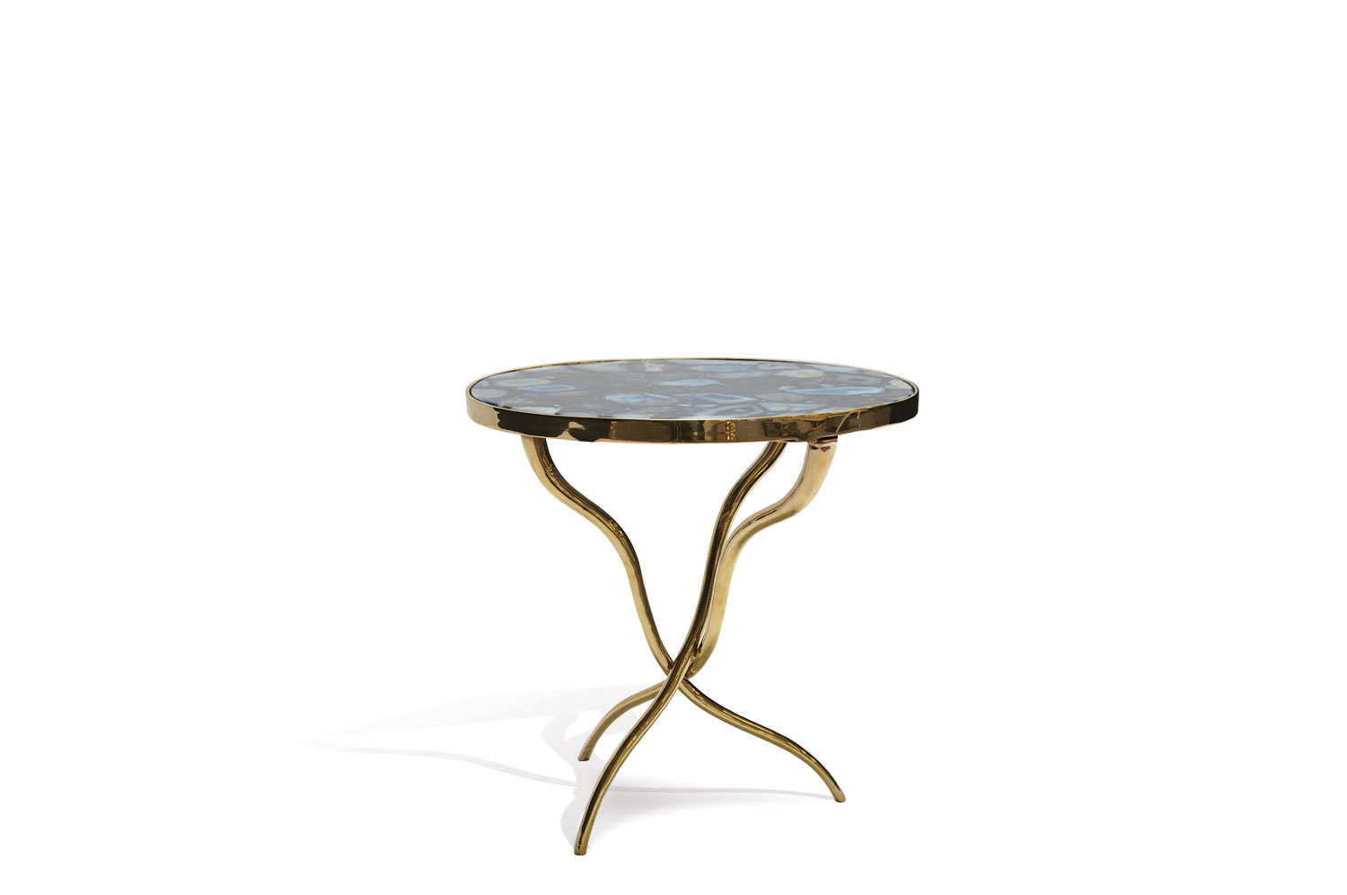 Vena Brass Side Table 1