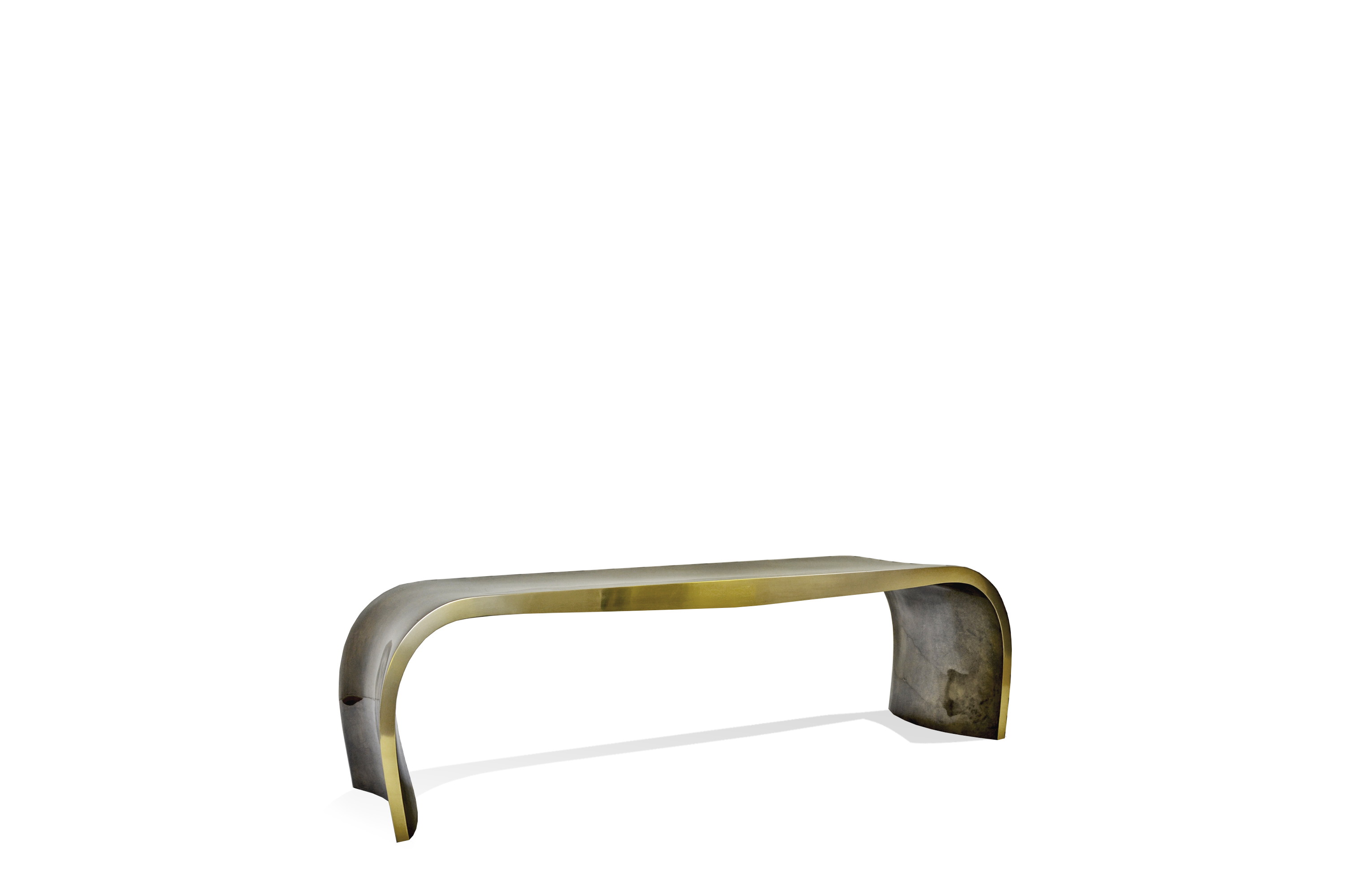 Concave Brass Bench 2