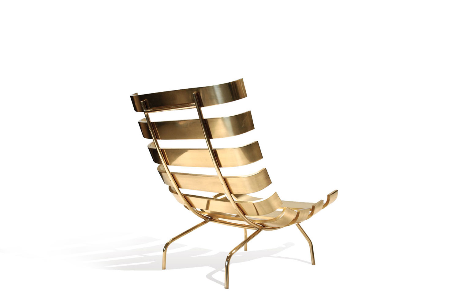 Rib Chair in Brass 2