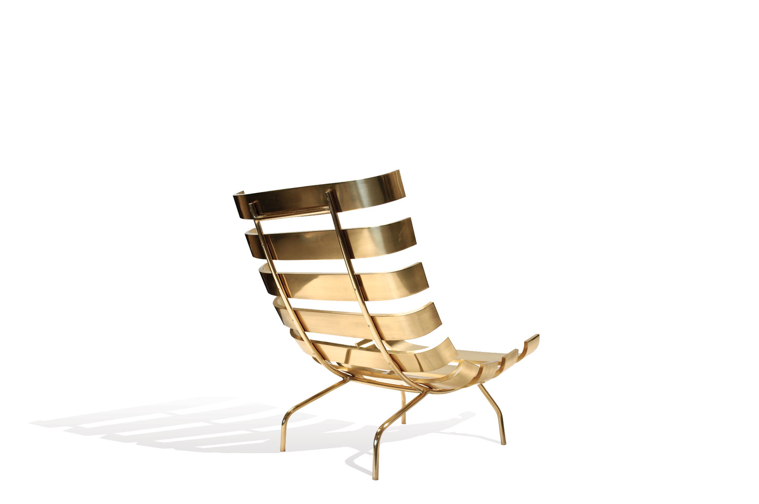 Rib Chair - Brass 2